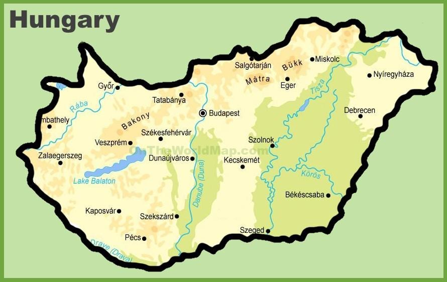 budapesta ನಕ್ಷೆ
